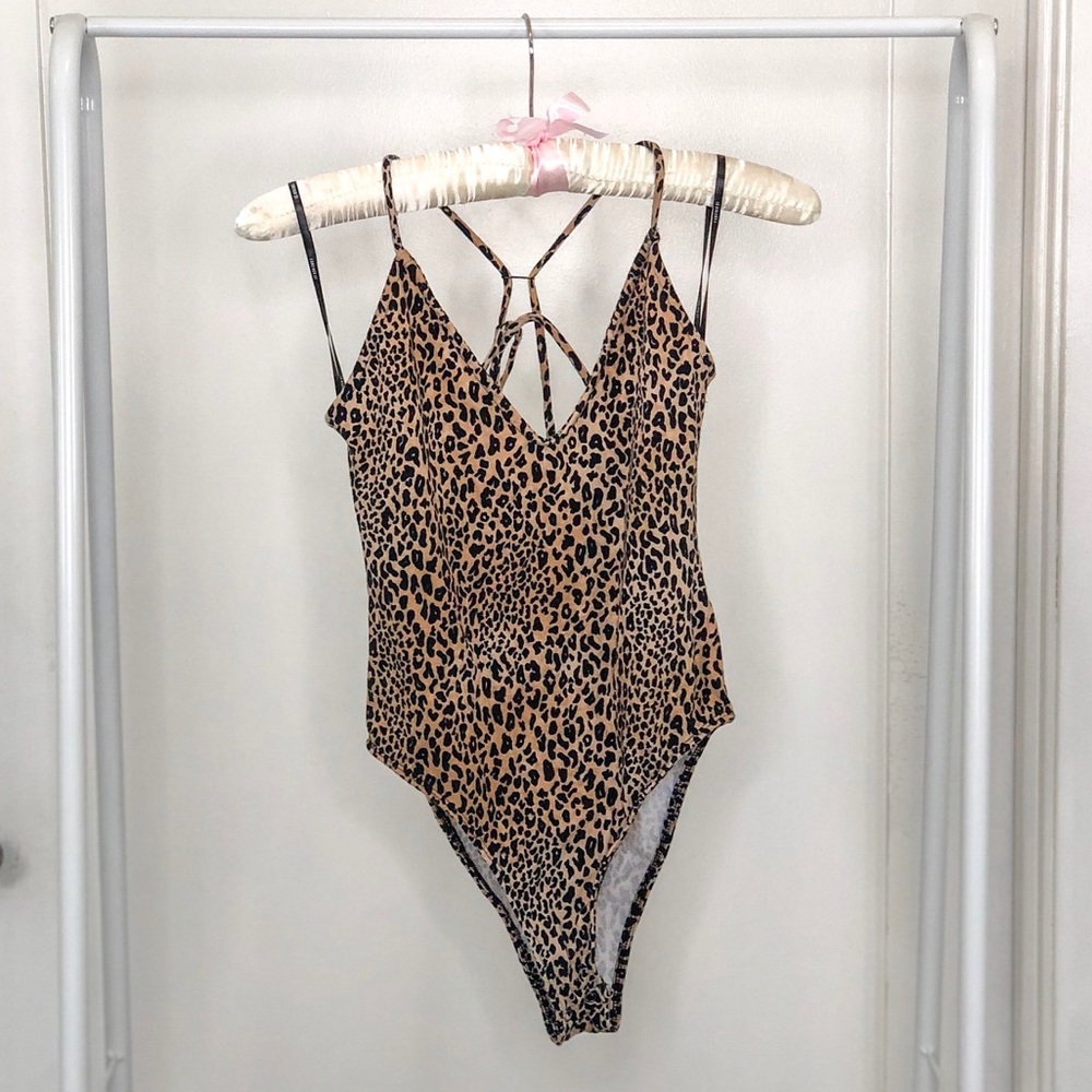 Forever 21 leopard print leotard Size S